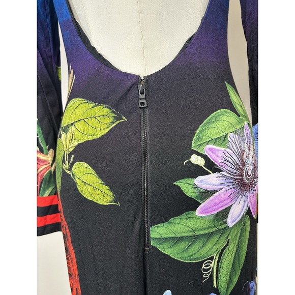 NWT Alice + Olivia Revolve Delora Open-Back Maxi Dress Size 8 Lunch Date Floral - Picture 8 of 16